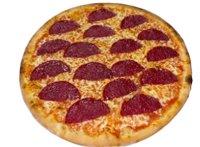 Pizza salami klein