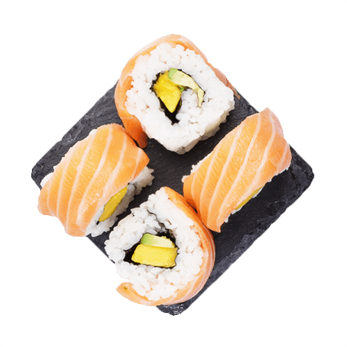 Mango salmon roll