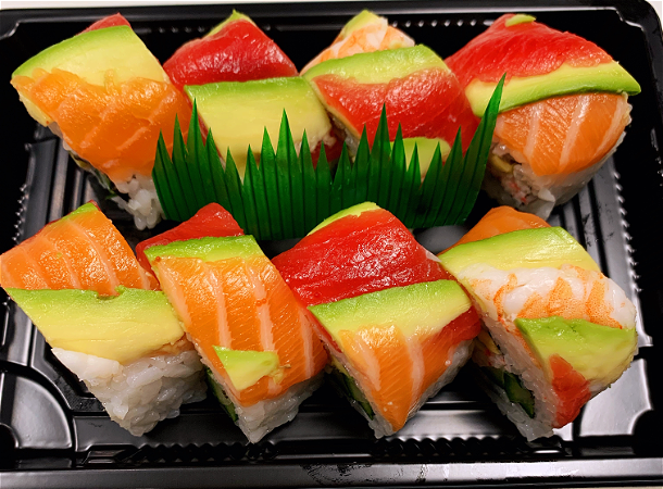 Rainbow sashimi roll   8st