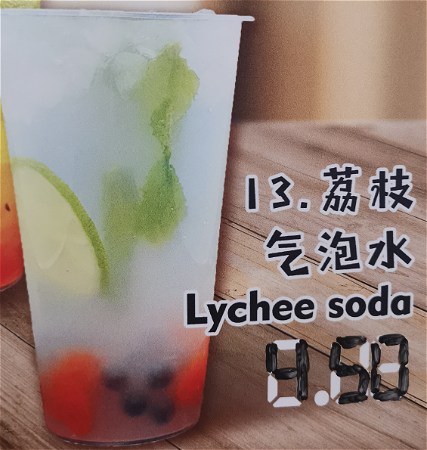 Lychee soda+wegwerp plastic 