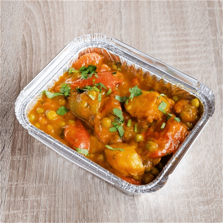 Extra mixed vegetable curry, licht pittig