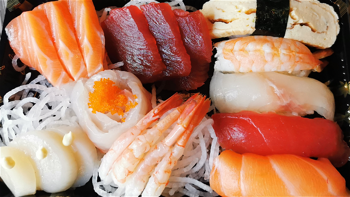 sushi sashimi mix (voor 1 persoon)(20stuk)