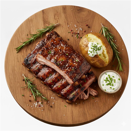 Runderspareribs menu