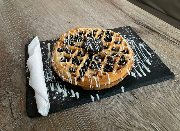  White Chocolate Oreo Waffle