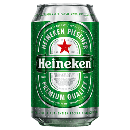 Blik Heineken bier