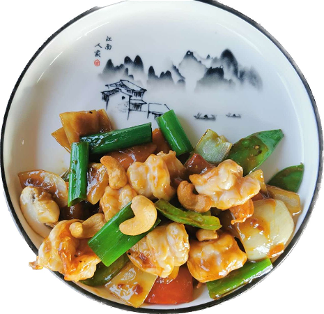 Chinese garnalen met gongbao saus