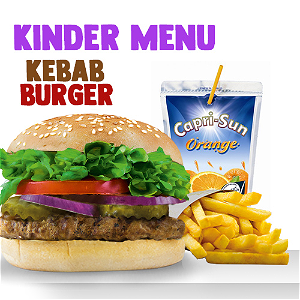 kebab burger Kindermenu