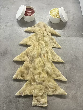 Kerstpizza - kids doe-het-zelf-pakket