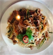 Eendenfilet salade met zeekwal 海蜇鸭丝