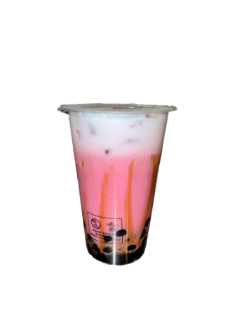 Thai pink milk tea 
