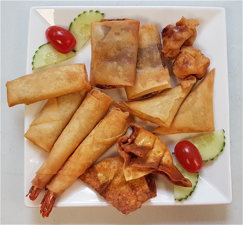  5. Mixed Asian finger foods 
