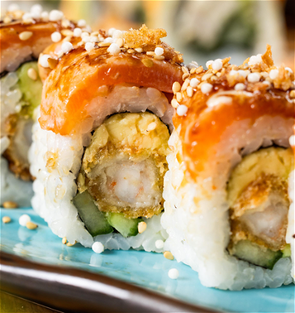 Truffled Flamed Salmon Roll