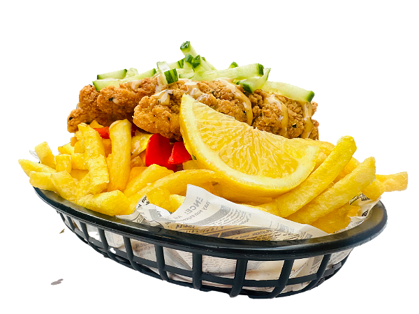 Loaded fries crispy chicken