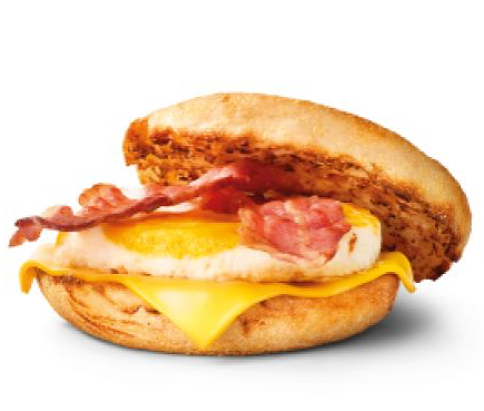 Muffin Cheese Bacon Egg 
