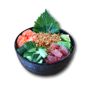 Poké Bowl nr. 1  Salmon & Tuna