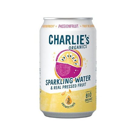 Sparkling Passion Fruit - Charlie's Organics -