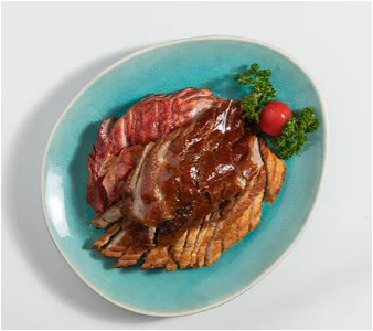 Drie soorten Geroosterd Vlees    烧味三拼（叉烧/火腩/烧鸭/油鸡）