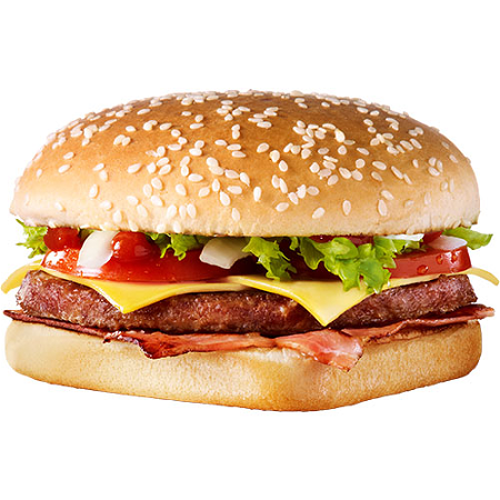Bacon-cheeseburger menu