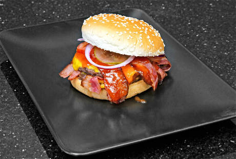 Dubbele Bacon Cheese Burger menu
