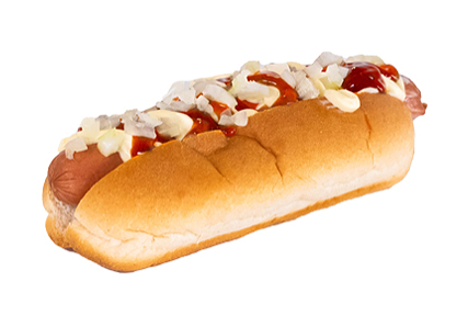 Broodje hotdog speciaal ketchup