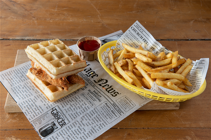 Chicken & Waffle Burger Menu