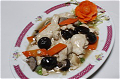 Gefileerde kip met Chinese champignons