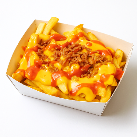 Spicy-cheese fries