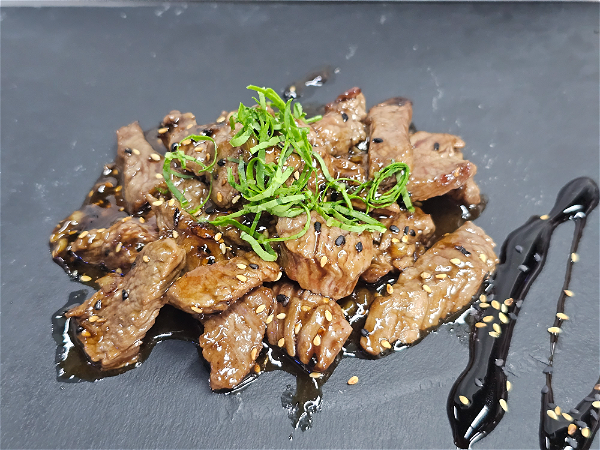 Malse Biefstukken in teryaki saus sesam!