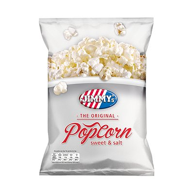 popcorn (JIMMY'S) zoet en zout