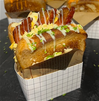 Cheesy Bacon Toast