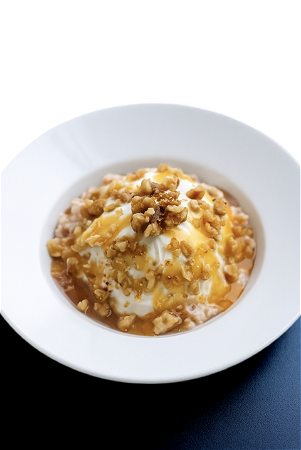 Yoghurt met honing en walnoten