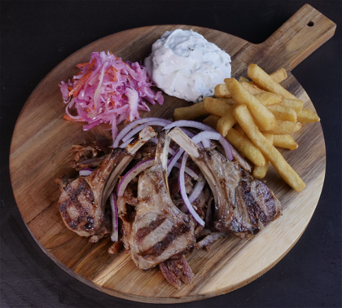 LAMSKOTELET FRENCHED RACKS & KIPGYROS