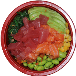 Sashimi poke bowl