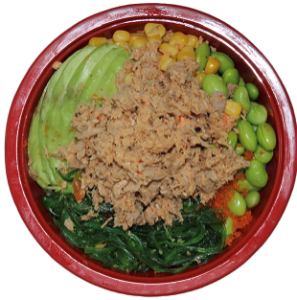 Spicy tuna poke bowl