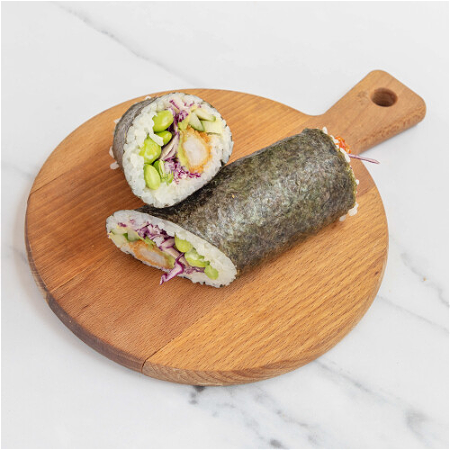 Poke burrito garnaal