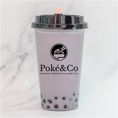 Coconut taro milk tea