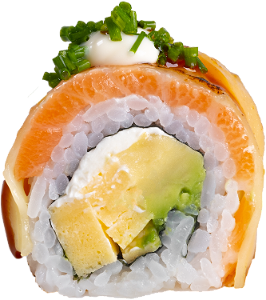 Flamed Cheese salmon roll