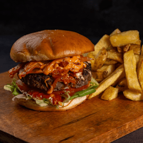 Ribby's kimchi burger menu