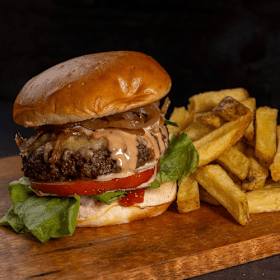 Black Angus cheeseburger menu