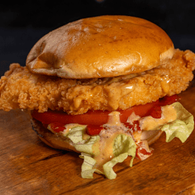 Crispy chickenburger