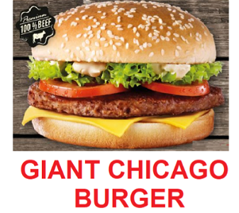 Giant Chicago burger