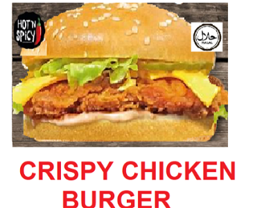 Crispy chickenburger