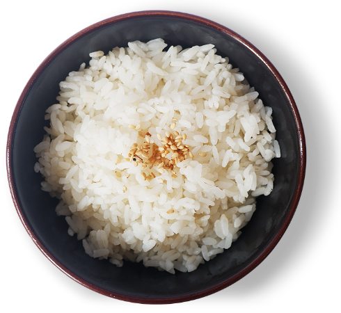 Steamed white rice 
