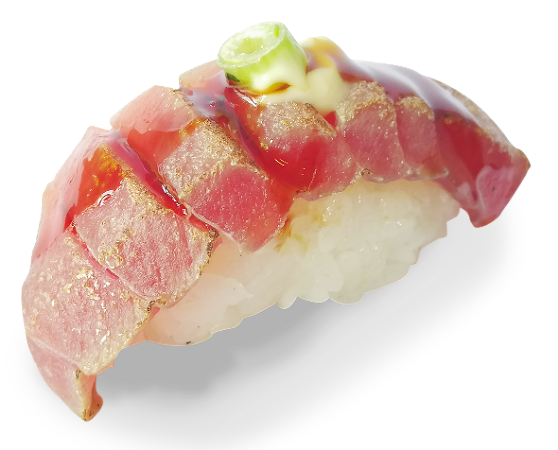 Flambé tuna nigiri