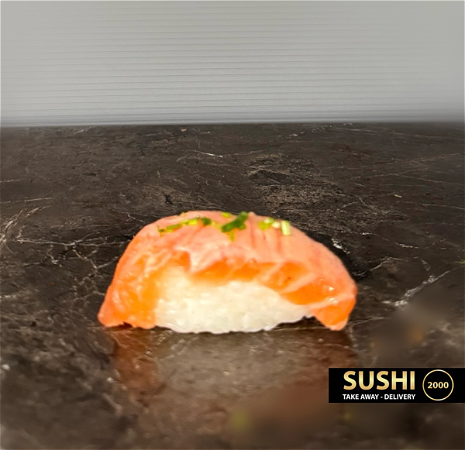 Flamed Salmon Nigiri