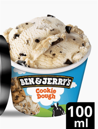 Ben & Jerry's Cookie Dough meerdere smaken op voorraad  100m