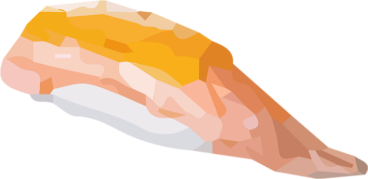 Salmon nigiri flamed cheese