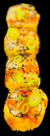 Gefrituurde Chili Shrimp Avocado Roll