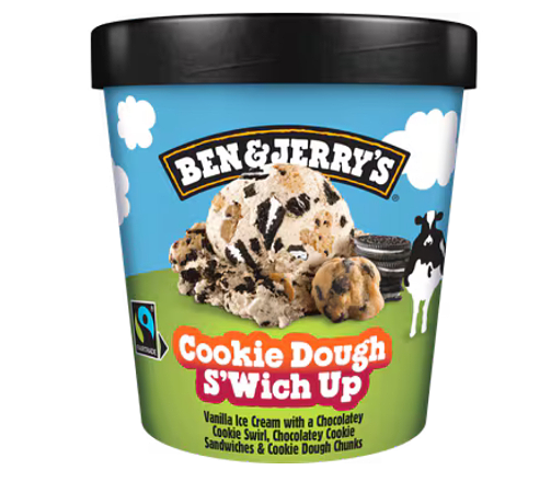 Ben&Jerry’s cookie dough s’wich up 465 ml