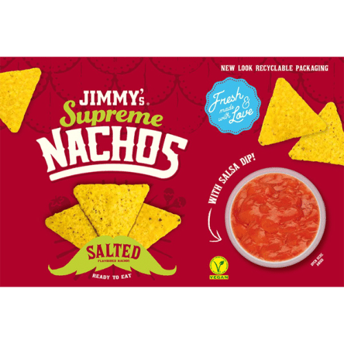 Jimmys Nachos Salted with Salsa Dip 200 gram